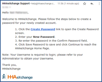 Create Password for a New User